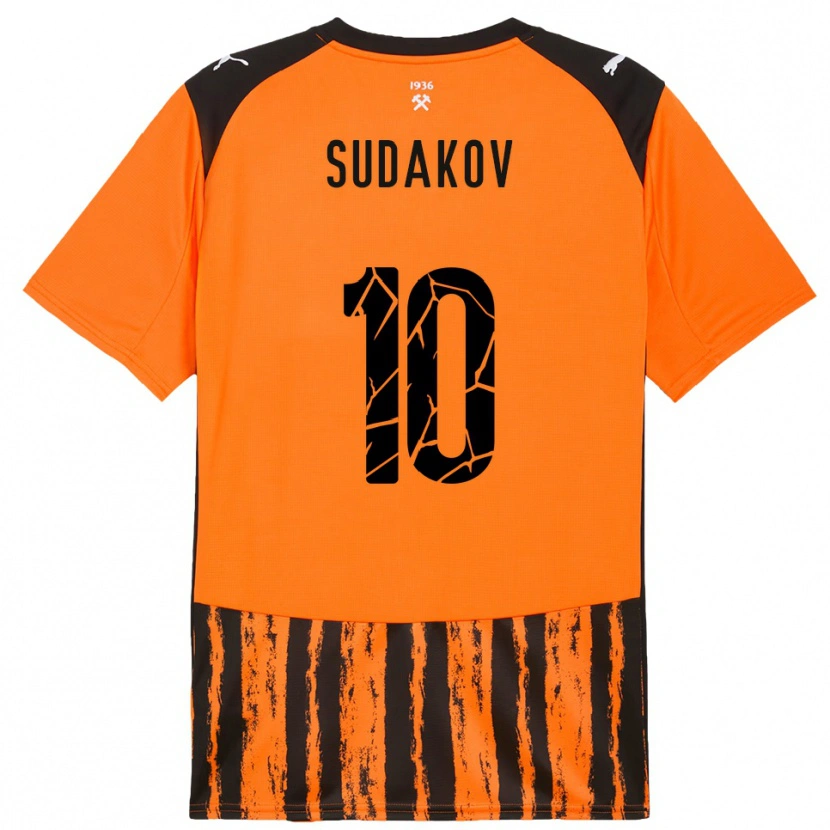 Danxen Pánské Georgiy Sudakov #10 Oranžová Černá Domů Hráčské Dresy 2025/26 Dres