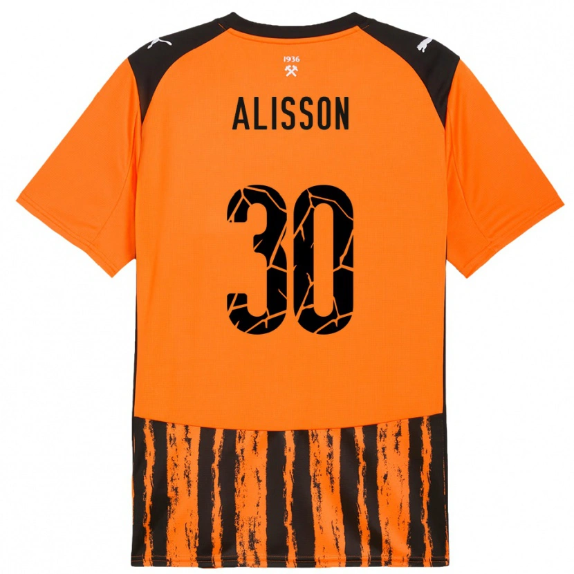 Danxen Pánské Alisson #30 Oranžová Černá Domů Hráčské Dresy 2025/26 Dres