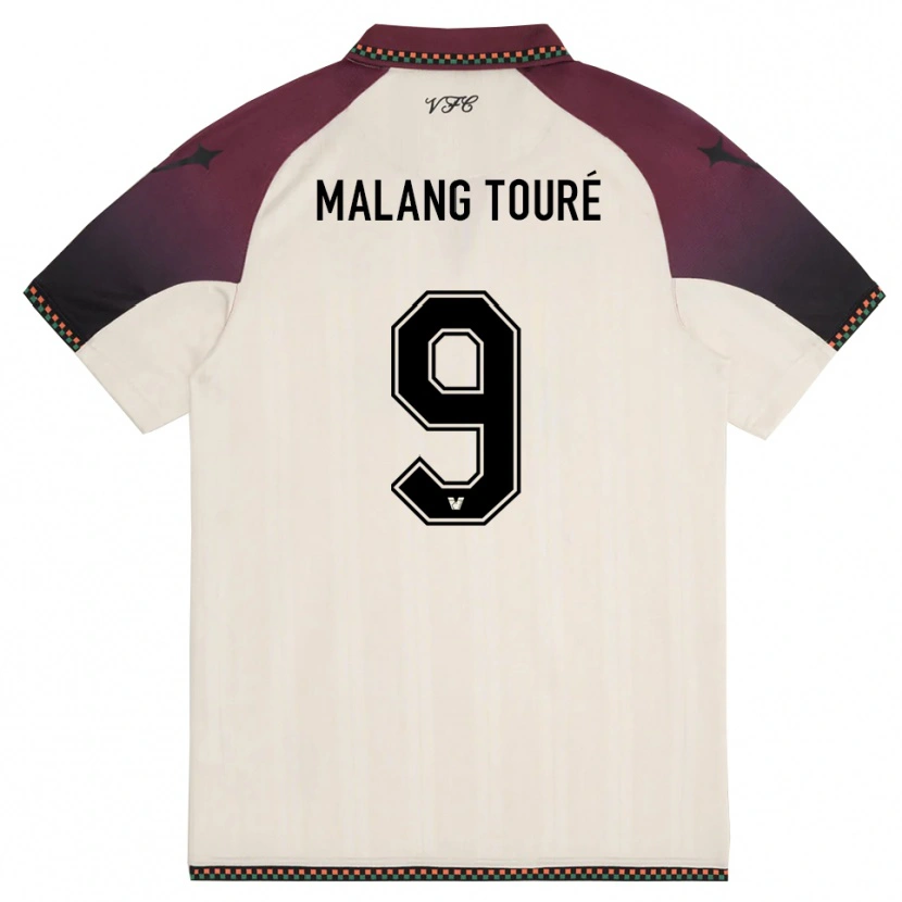 Danxen Pánské Mohamed Malang Touré #9 Krémově Vínová Daleko Hráčské Dresy 2025/26 Dres