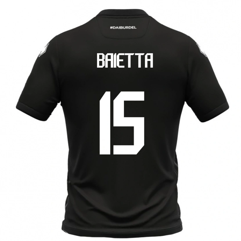 Danxen Pánské Pietro Baietta #15 Černobílá Daleko Hráčské Dresy 2025/26 Dres