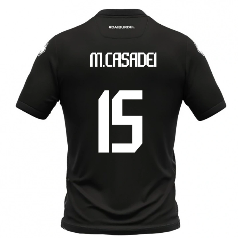 Danxen Pánské Matteo Casadei #15 Černobílá Daleko Hráčské Dresy 2025/26 Dres