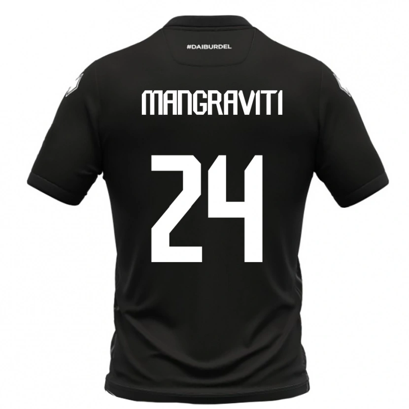 Danxen Pánské Massimiliano Mangraviti #24 Černobílá Daleko Hráčské Dresy 2025/26 Dres