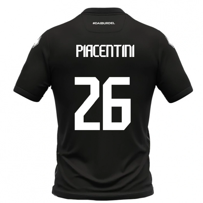 Danxen Pánské Matteo Piacentini #26 Černobílá Daleko Hráčské Dresy 2025/26 Dres