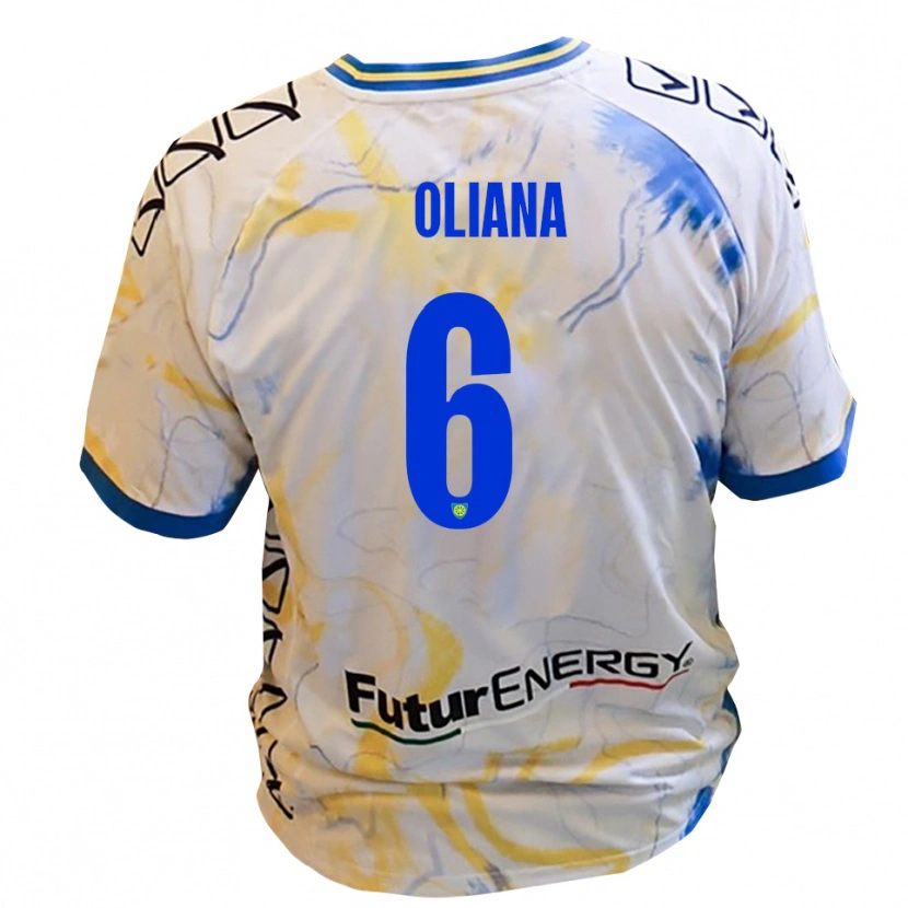 Danxen Pánské Filippo Oliana #6 Bílá Žlutá Modrá Daleko Hráčské Dresy 2025/26 Dres