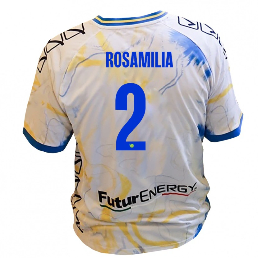 Danxen Pánské Loris Rosamilia #2 Bílá Žlutá Modrá Daleko Hráčské Dresy 2025/26 Dres