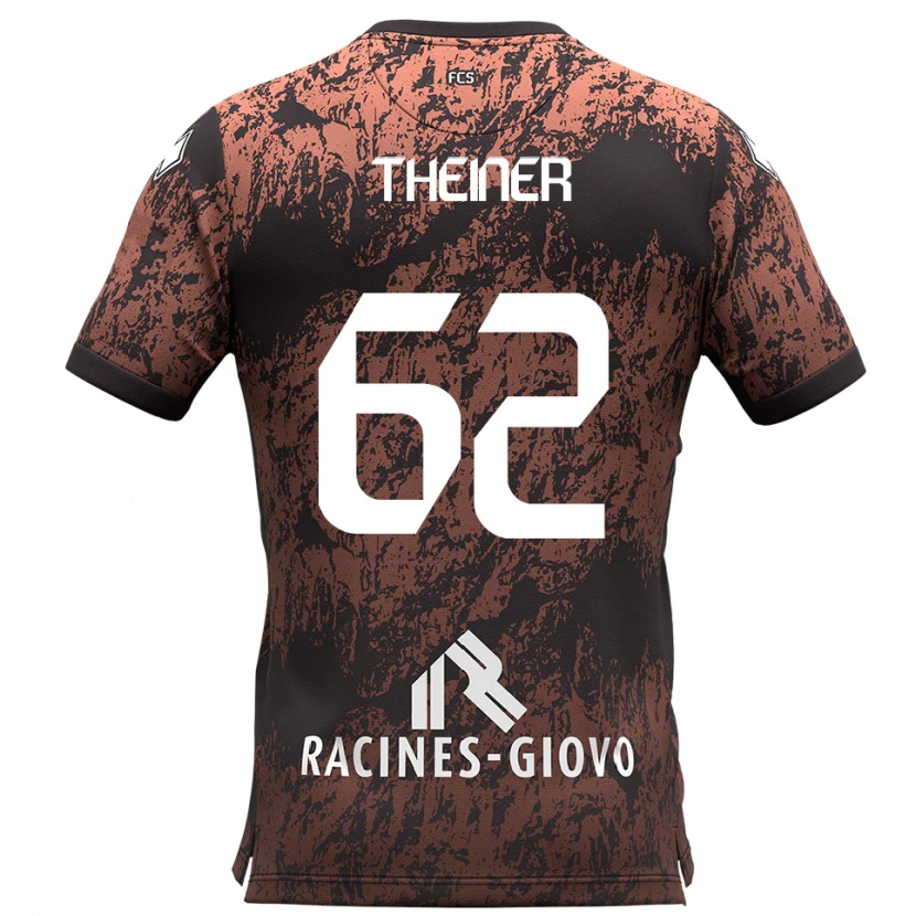 Danxen Pánské Daniel Theiner #62 Hnědá Černá Daleko Hráčské Dresy 2025/26 Dres