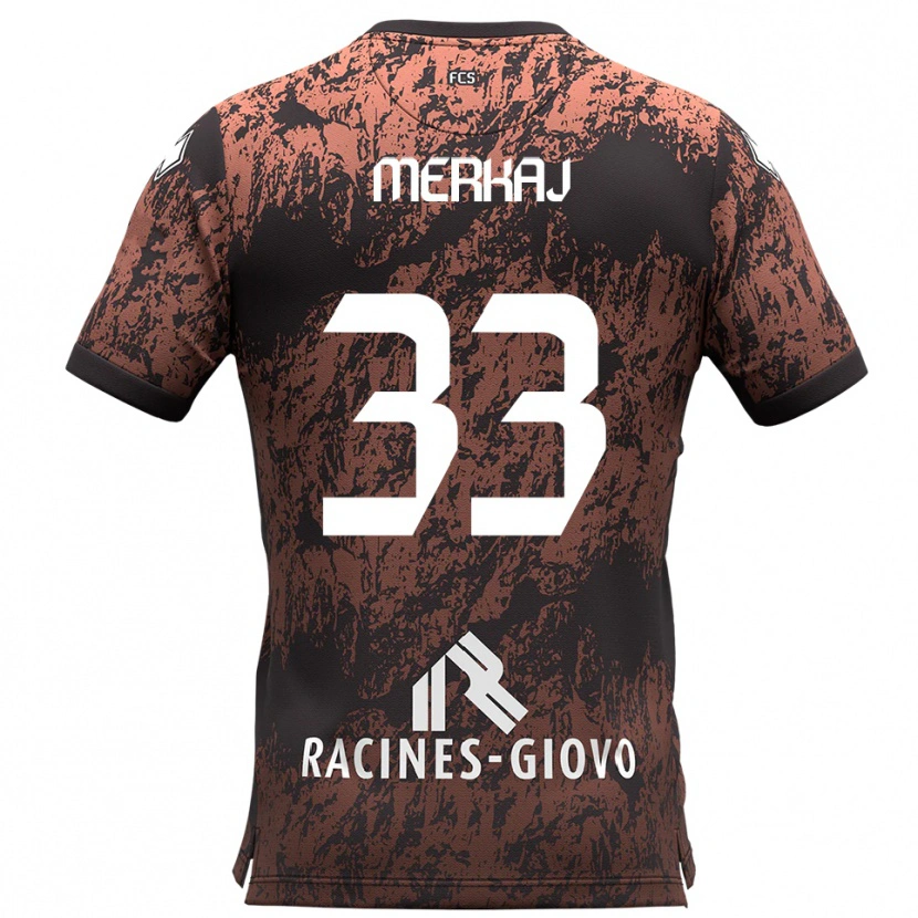 Danxen Pánské Silvio Merkaj #33 Hnědá Černá Daleko Hráčské Dresy 2025/26 Dres