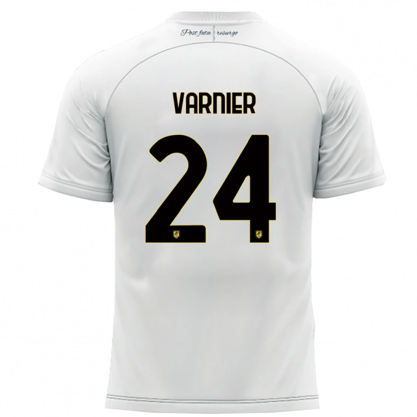 Danxen Pánské Marco Varnier #24 Bílá Žlutá Daleko Hráčské Dresy 2025/26 Dres