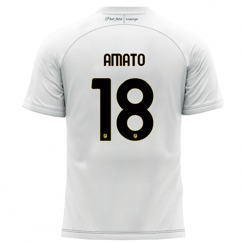 Danxen Pánské Pasquale Amato #18 Bílá Žlutá Daleko Hráčské Dresy 2025/26 Dres
