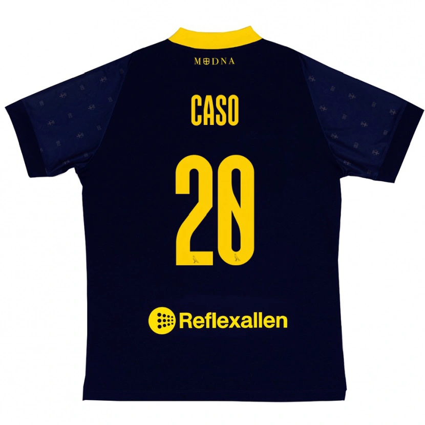 Danxen Pánské Giuseppe Caso #20 Tmavě Modrá Žlutá Daleko Hráčské Dresy 2025/26 Dres