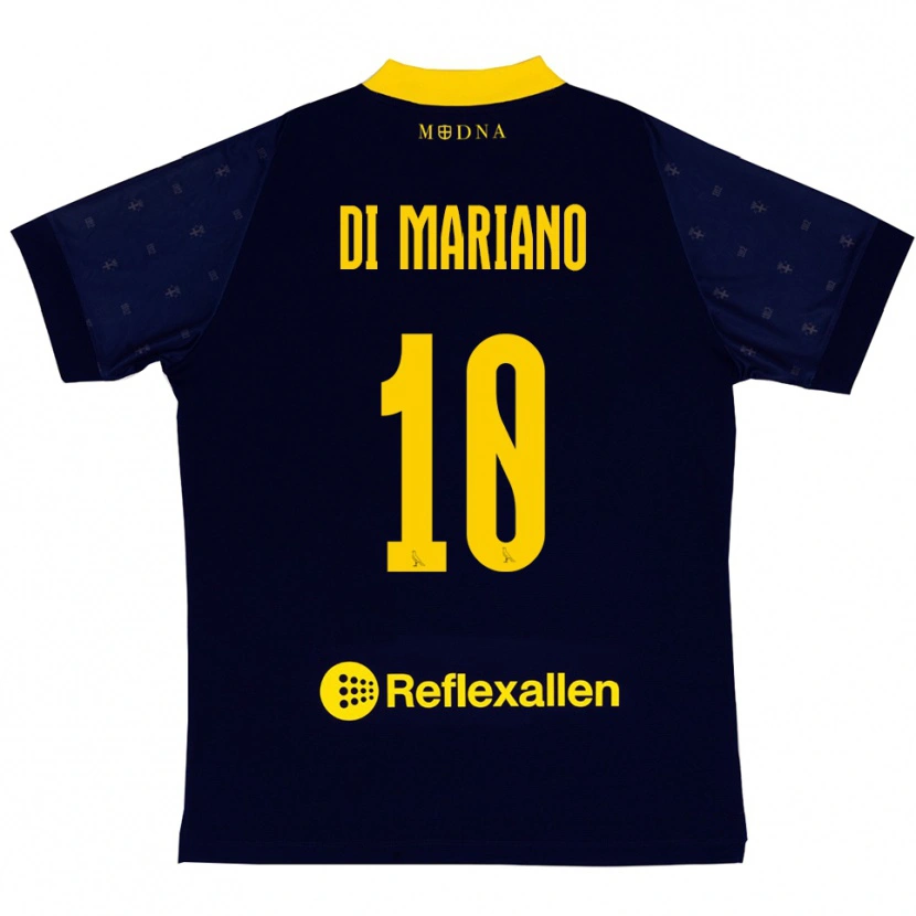 Danxen Pánské Francesco Di Mariano #10 Tmavě Modrá Žlutá Daleko Hráčské Dresy 2025/26 Dres