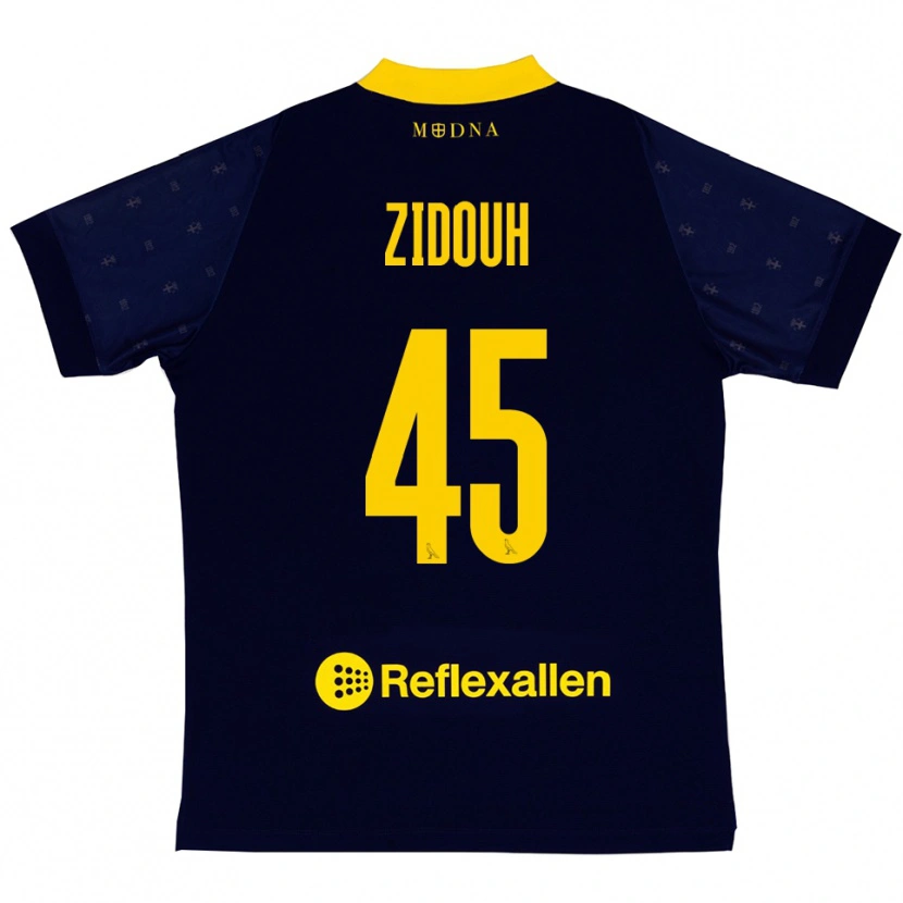 Danxen Pánské Taha Zidouh #45 Tmavě Modrá Žlutá Daleko Hráčské Dresy 2025/26 Dres