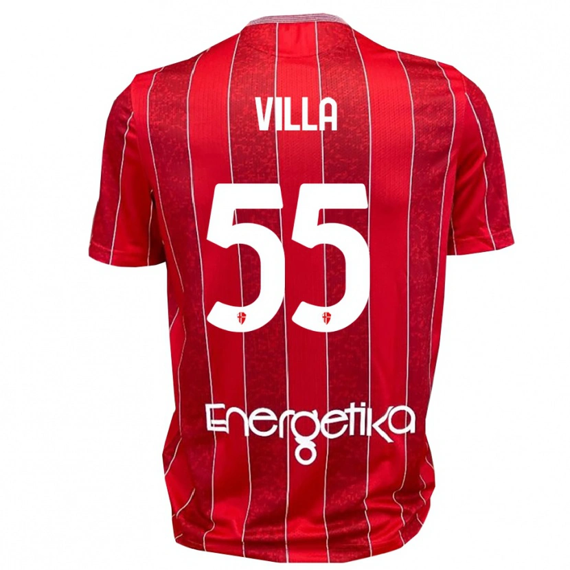 Danxen Pánské Lorenzo Villa #55 Červenobílá Daleko Hráčské Dresy 2025/26 Dres