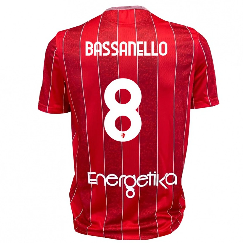 Danxen Pánské Davide Bassanello #8 Červenobílá Daleko Hráčské Dresy 2025/26 Dres