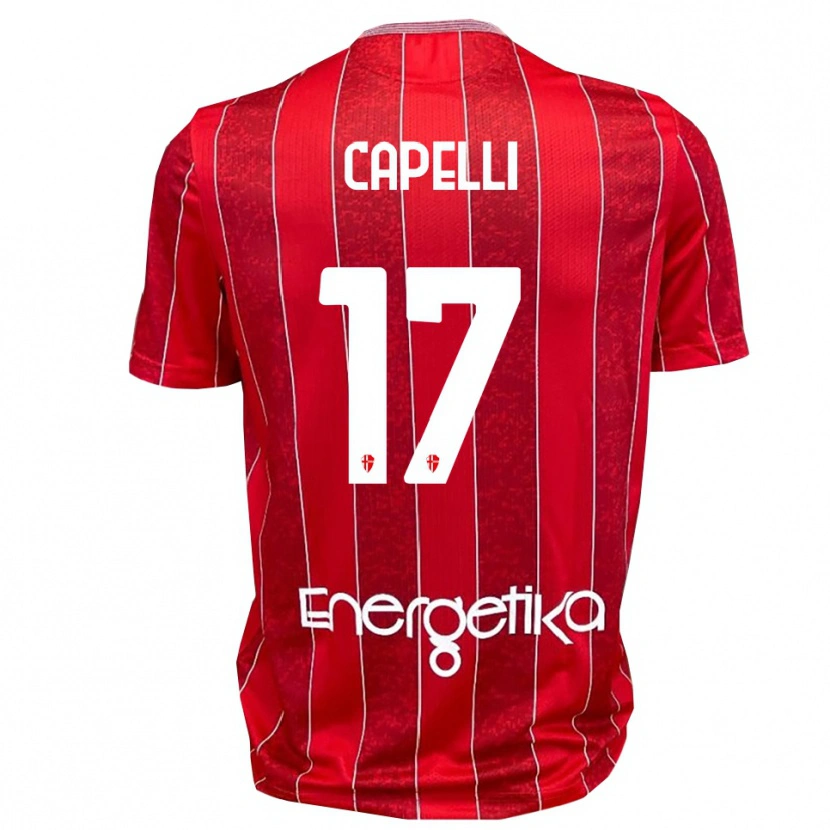 Danxen Pánské Alessandro Capelli #17 Červenobílá Daleko Hráčské Dresy 2025/26 Dres