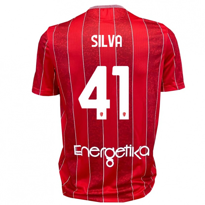 Danxen Pánské Jonathan Silva #41 Červenobílá Daleko Hráčské Dresy 2025/26 Dres