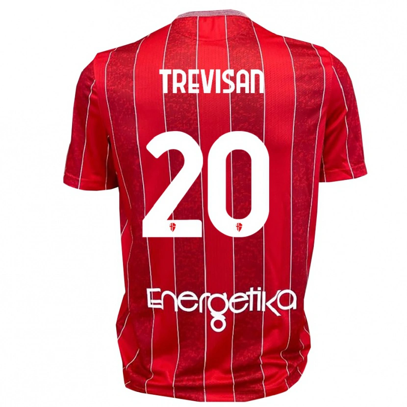 Danxen Pánské Francesco Trevisan #20 Červenobílá Daleko Hráčské Dresy 2025/26 Dres