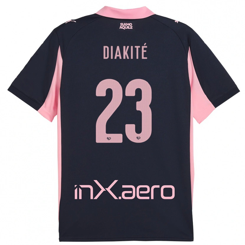 Danxen Pánské Salim Diakité #23 Tmavě Modrá Růžová Daleko Hráčské Dresy 2025/26 Dres
