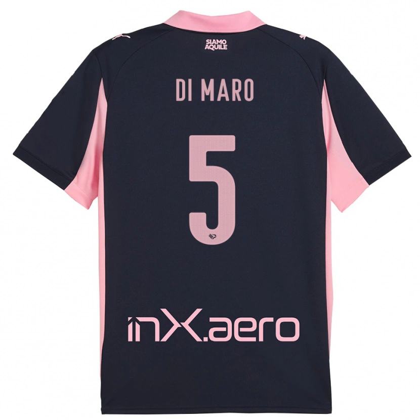 Danxen Pánské Filippo Di Maro #5 Tmavě Modrá Růžová Daleko Hráčské Dresy 2025/26 Dres