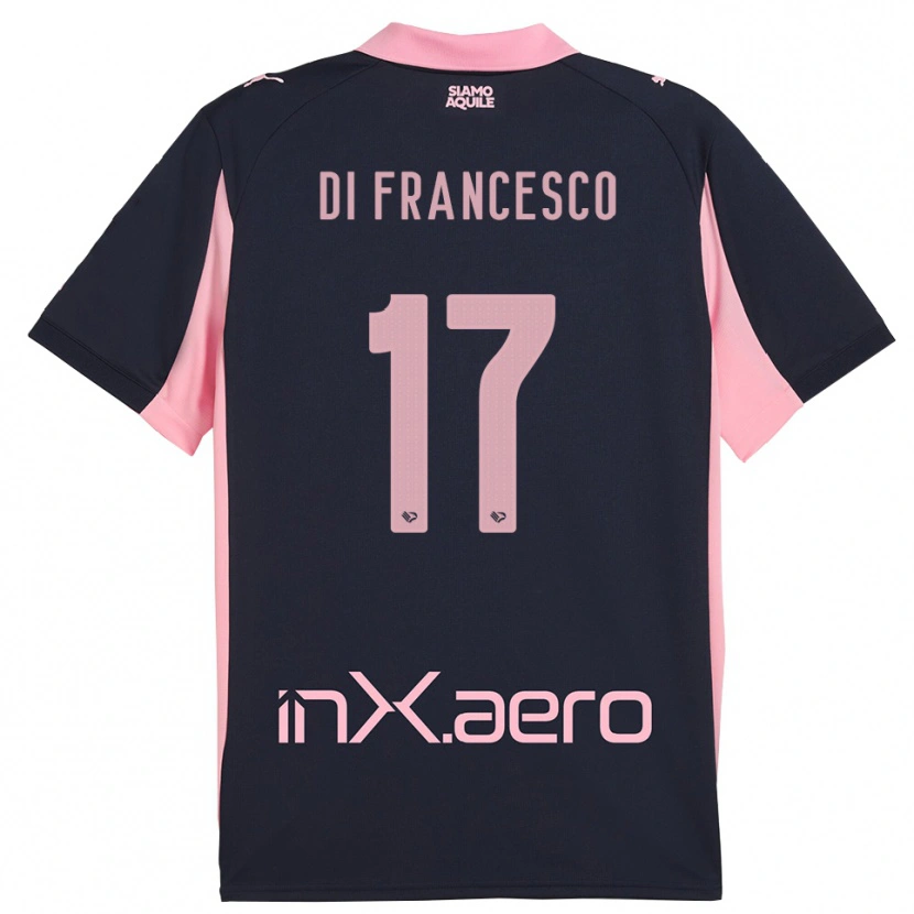 Danxen Pánské Federico Di Francesco #17 Tmavě Modrá Růžová Daleko Hráčské Dresy 2025/26 Dres