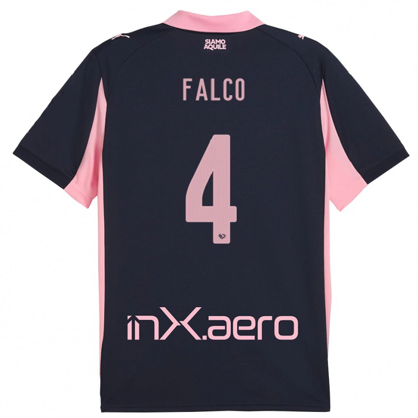 Danxen Pánské Agostino Falco #4 Tmavě Modrá Růžová Daleko Hráčské Dresy 2025/26 Dres