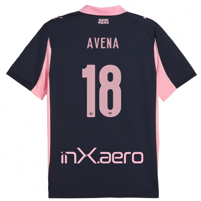Danxen Pánské Pietro Avena #18 Tmavě Modrá Růžová Daleko Hráčské Dresy 2025/26 Dres