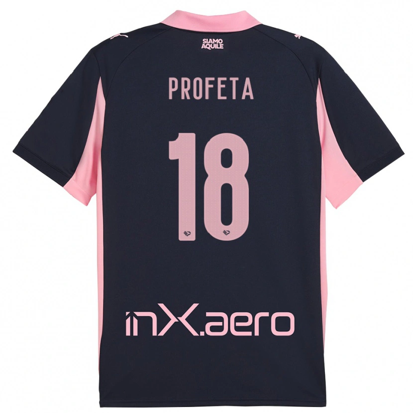 Danxen Pánské Andrea Profeta #18 Tmavě Modrá Růžová Daleko Hráčské Dresy 2025/26 Dres