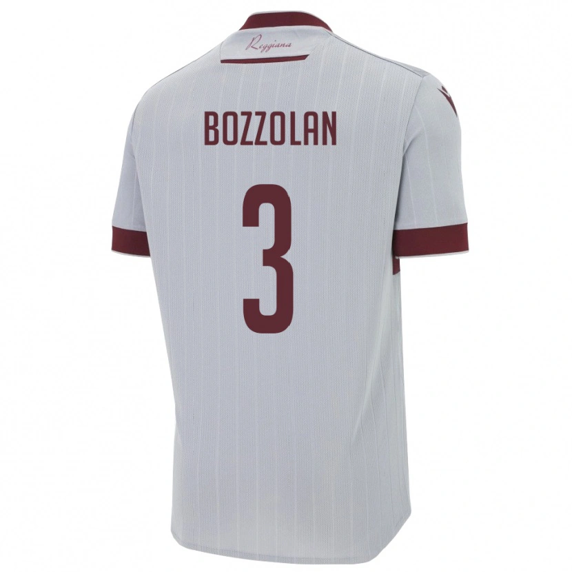 Danxen Pánské Andrea Bozzolan #3 Vínová Bílá Daleko Hráčské Dresy 2025/26 Dres