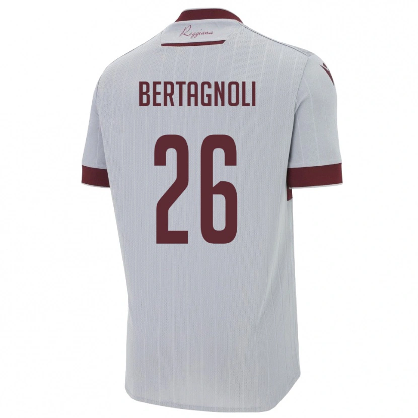 Danxen Pánské Massimo Bertagnoli #26 Vínová Bílá Daleko Hráčské Dresy 2025/26 Dres