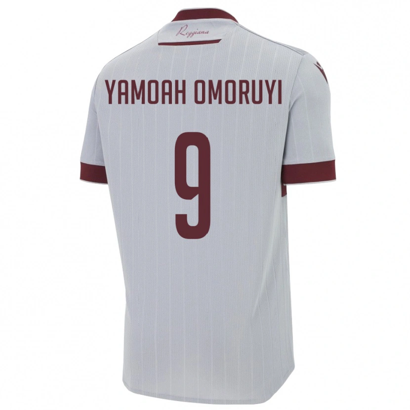 Danxen Pánské Jeremiah Yamoah Omoruyi #9 Vínová Bílá Daleko Hráčské Dresy 2025/26 Dres