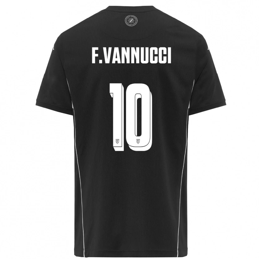 Danxen Pánské Federico Vannucci #10 Černobílá Daleko Hráčské Dresy 2025/26 Dres