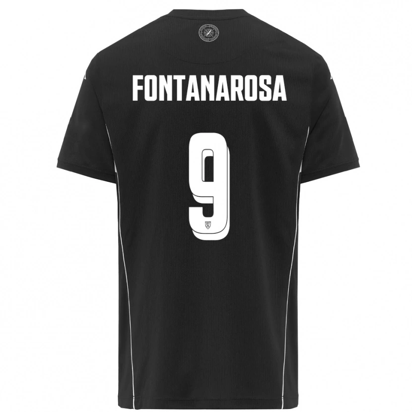 Danxen Pánské Riccardo Fontanarosa #9 Černobílá Daleko Hráčské Dresy 2025/26 Dres