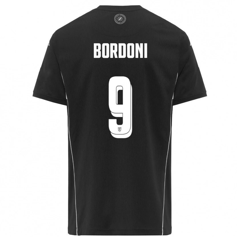 Danxen Pánské Cristian Bordoni #9 Černobílá Daleko Hráčské Dresy 2025/26 Dres