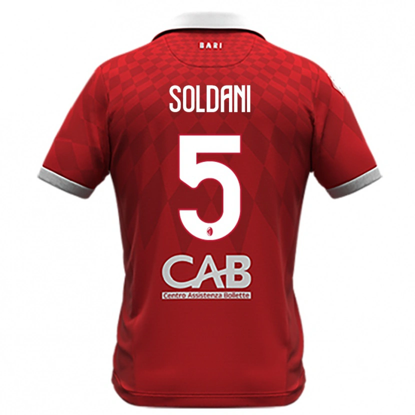 Danxen Pánské Mauro Soldani #5 Červenobílá Daleko Hráčské Dresy 2025/26 Dres