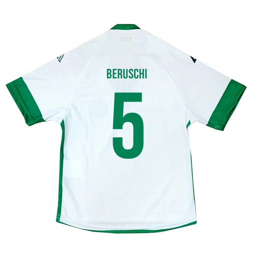 Danxen Pánské Diego Beruschi #5 Bílo-Zeleno-Modrá Daleko Hráčské Dresy 2025/26 Dres
