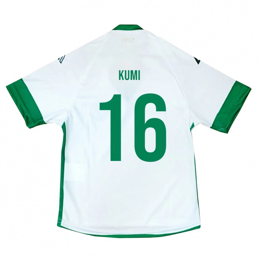 Danxen Pánské Justin Kumi #16 Bílo-Zeleno-Modrá Daleko Hráčské Dresy 2025/26 Dres