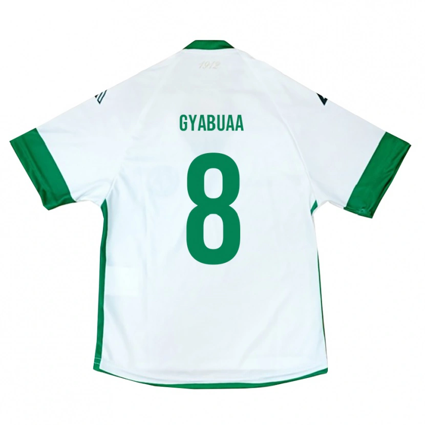Danxen Pánské Emmanuel Gyabuaa #8 Bílo-Zeleno-Modrá Daleko Hráčské Dresy 2025/26 Dres