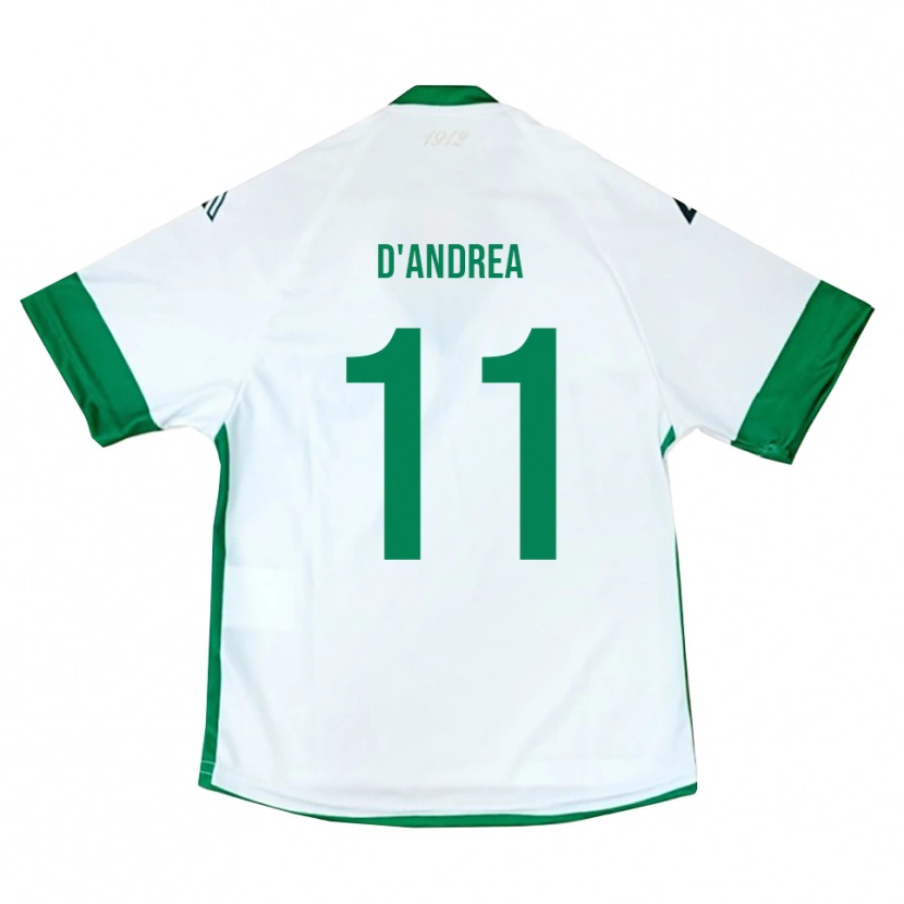 Danxen Pánské Luca D'andrea #11 Bílo-Zeleno-Modrá Daleko Hráčské Dresy 2025/26 Dres