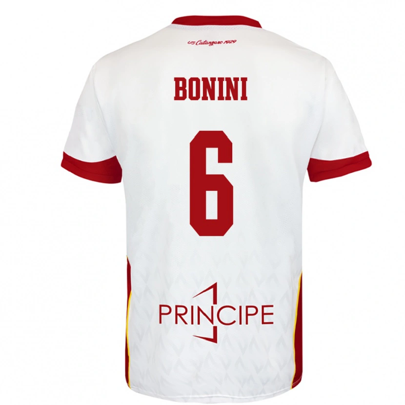 Danxen Pánské Federico Bonini #6 Bíločervená Daleko Hráčské Dresy 2025/26 Dres