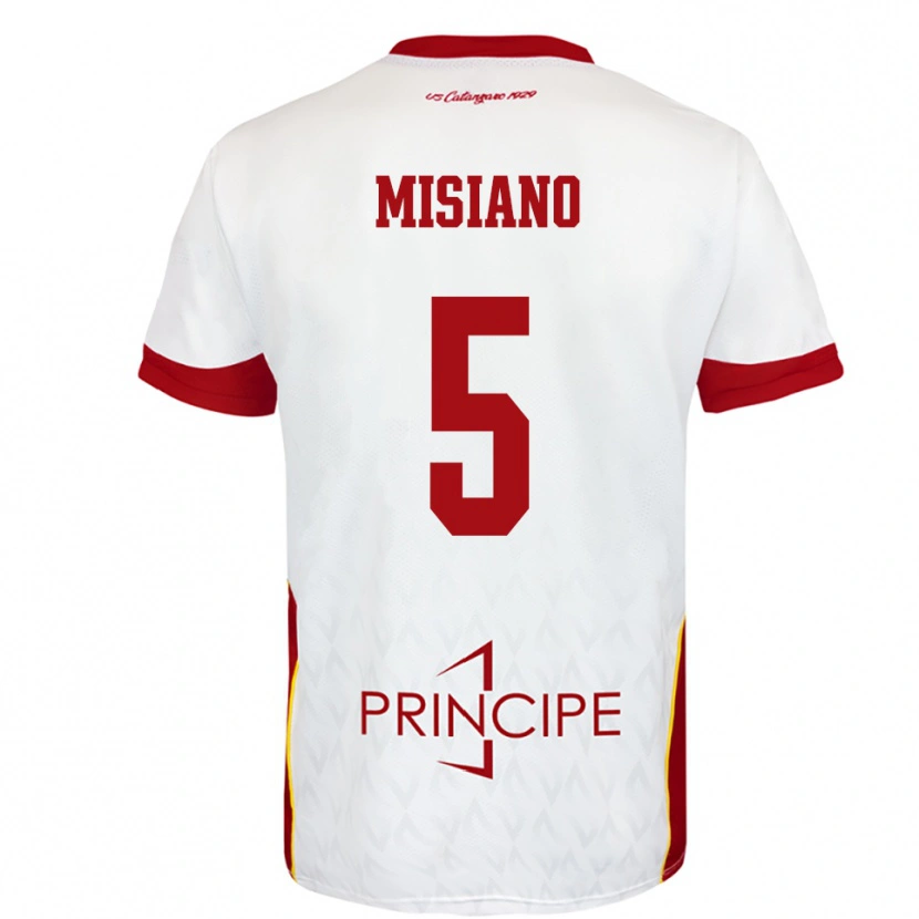 Danxen Pánské Francesco Misiano #5 Bíločervená Daleko Hráčské Dresy 2025/26 Dres