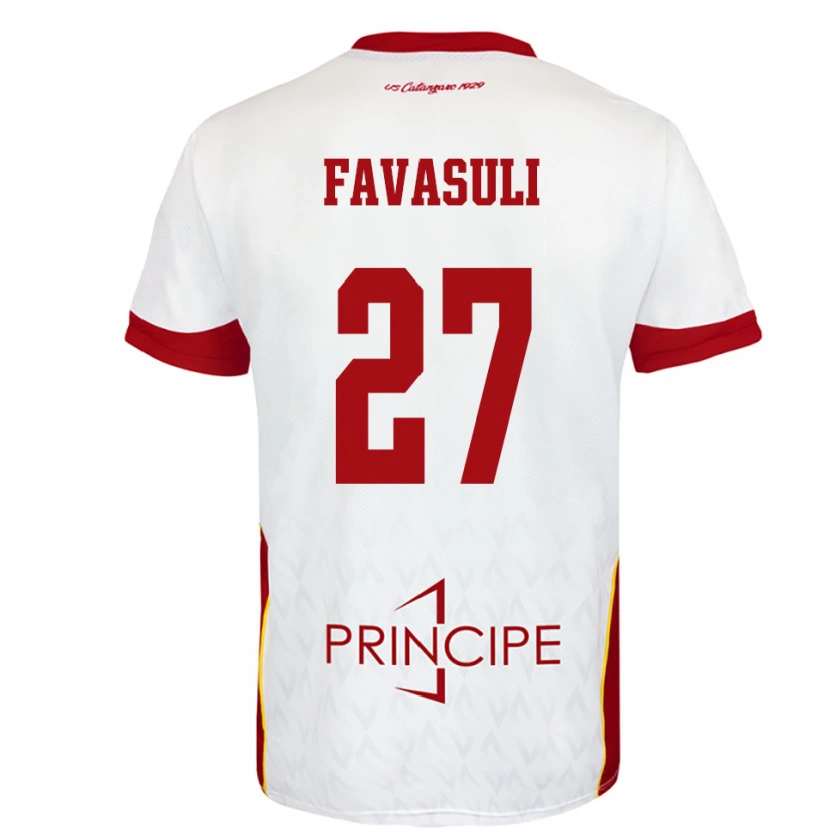 Danxen Pánské Costantino Favasuli #27 Bíločervená Daleko Hráčské Dresy 2025/26 Dres