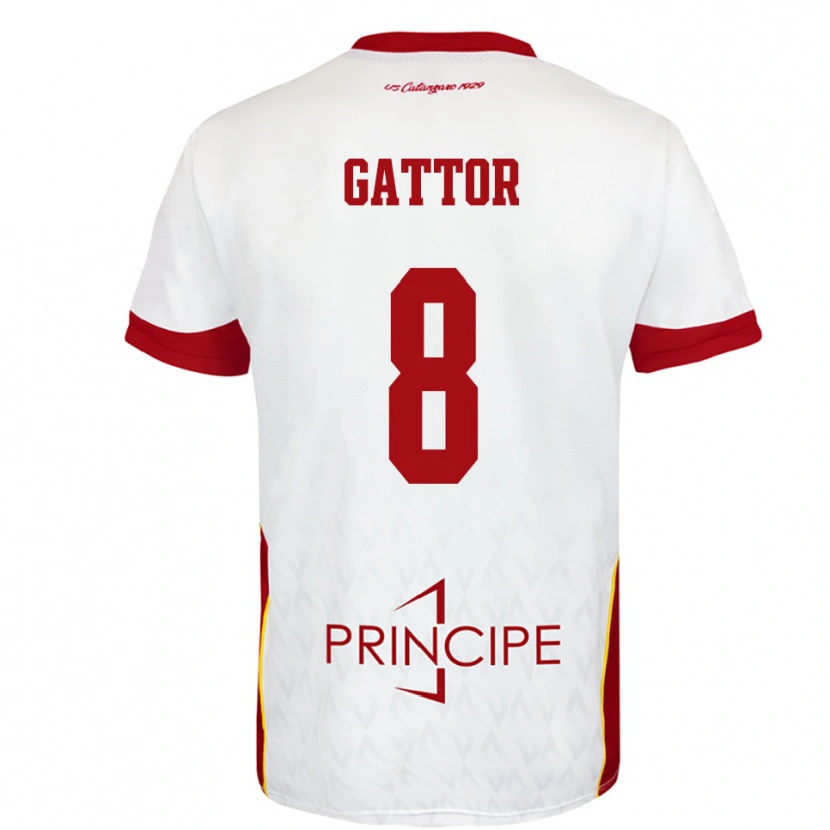 Danxen Pánské Gianluca Gattor #8 Bíločervená Daleko Hráčské Dresy 2025/26 Dres