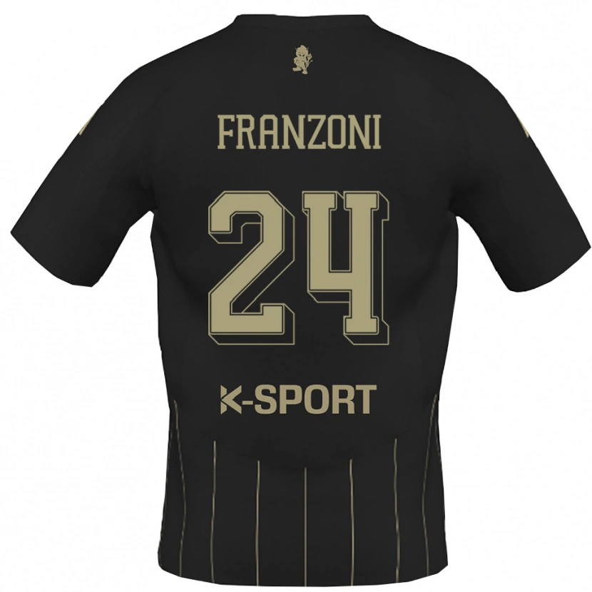 Danxen Pánské Andrea Franzoni #24 Šedá Bílá Daleko Hráčské Dresy 2025/26 Dres