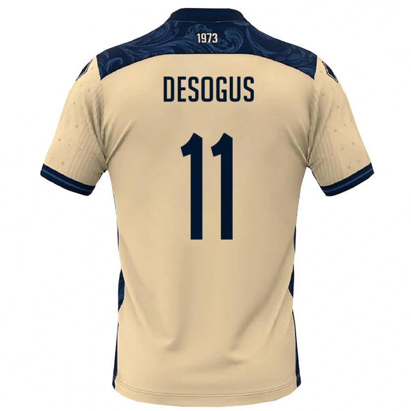 Danxen Pánské Jacopo Desogus #11 Bílá Tmavě Modrá Daleko Hráčské Dresy 2025/26 Dres