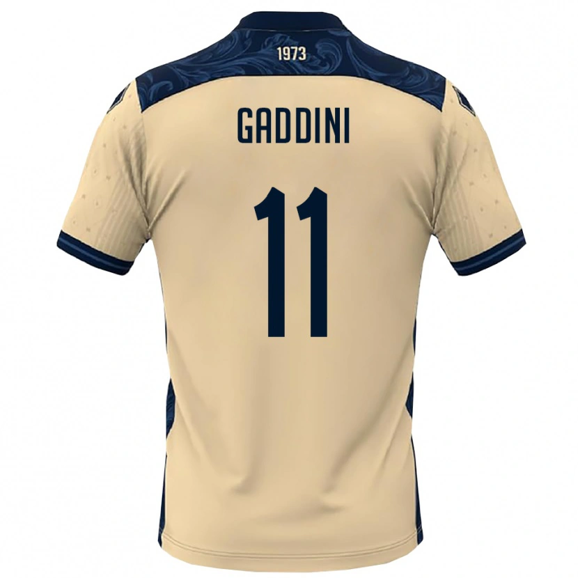 Danxen Pánské Mattia Gaddini #11 Bílá Tmavě Modrá Daleko Hráčské Dresy 2025/26 Dres