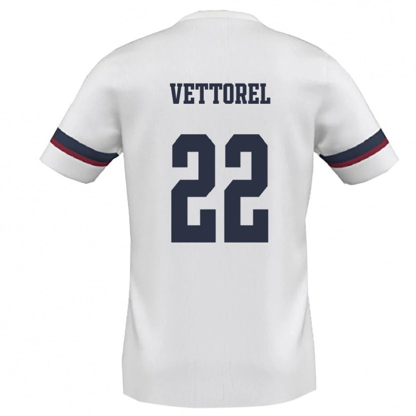 Danxen Pánské Thomas Vettorel #22 Bíločervená Daleko Hráčské Dresy 2025/26 Dres