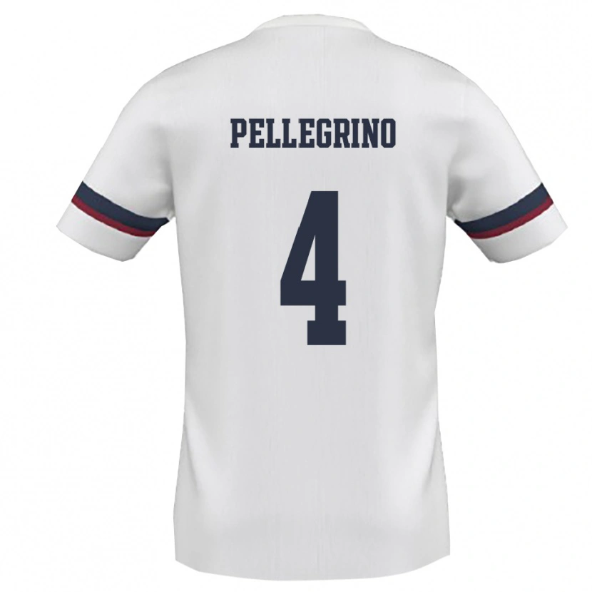 Danxen Pánské Francesco Pellegrino #4 Bíločervená Daleko Hráčské Dresy 2025/26 Dres