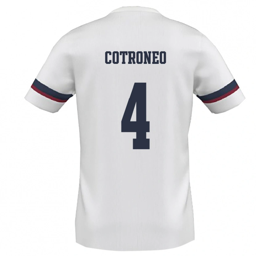 Danxen Pánské Antonio Cotroneo #4 Bíločervená Daleko Hráčské Dresy 2025/26 Dres