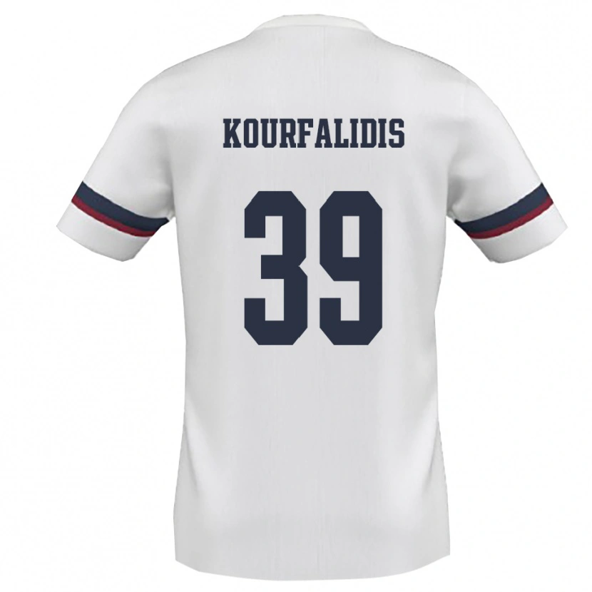 Danxen Pánské Christos Kourfalidis #39 Bíločervená Daleko Hráčské Dresy 2025/26 Dres