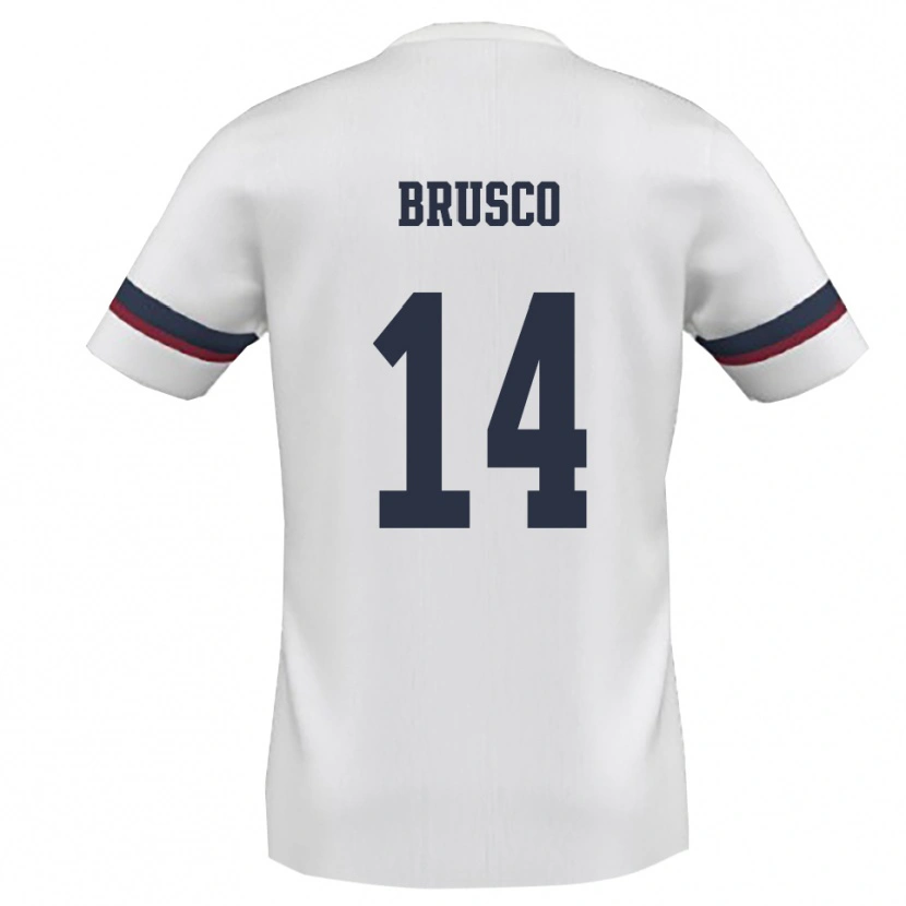 Danxen Pánské Alessandro Brusco #14 Bíločervená Daleko Hráčské Dresy 2025/26 Dres